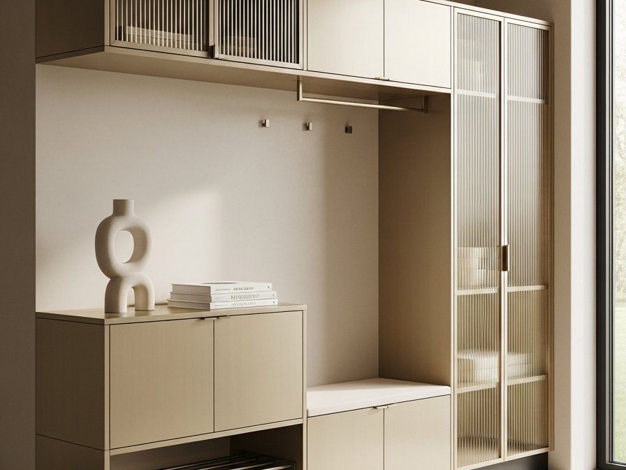 Fadior Archetype Entryway Suite — 304 stainless steel entryway system, front view