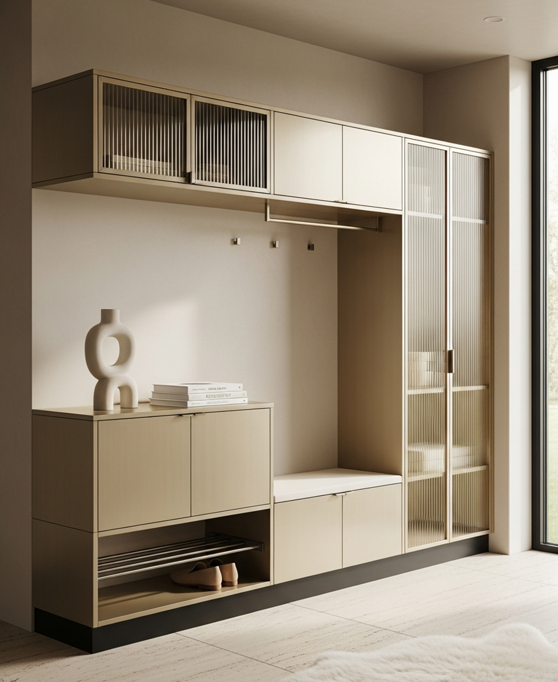 Fadior Archetype Entryway Suite — 304 stainless steel entryway system, front view