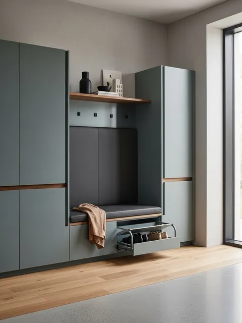Fadior Archetype Entryway Suite — 304 stainless steel entryway system, front view