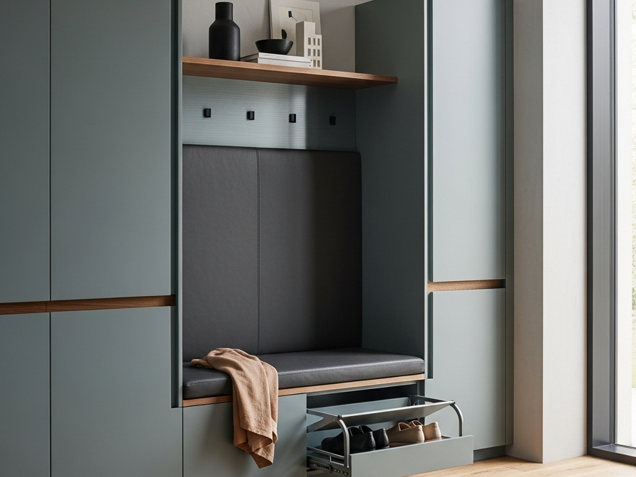 Fadior Archetype Entryway Suite — 304 stainless steel entryway system, front view