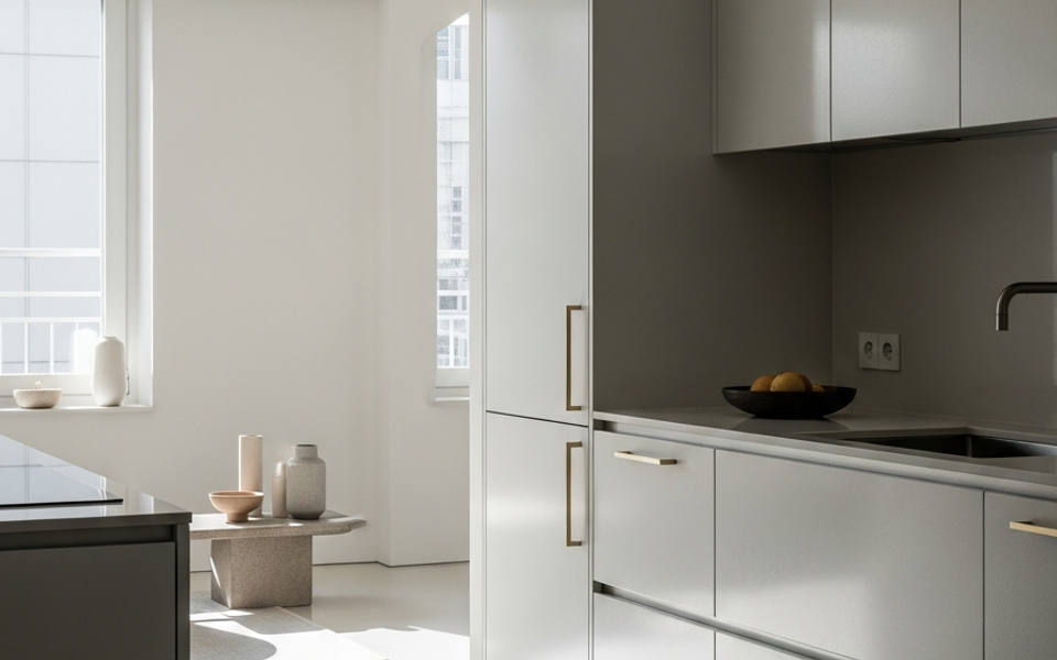 Fadior Seoul Gangnam Apartment — 304 stainless steel kitchen system, architectural view