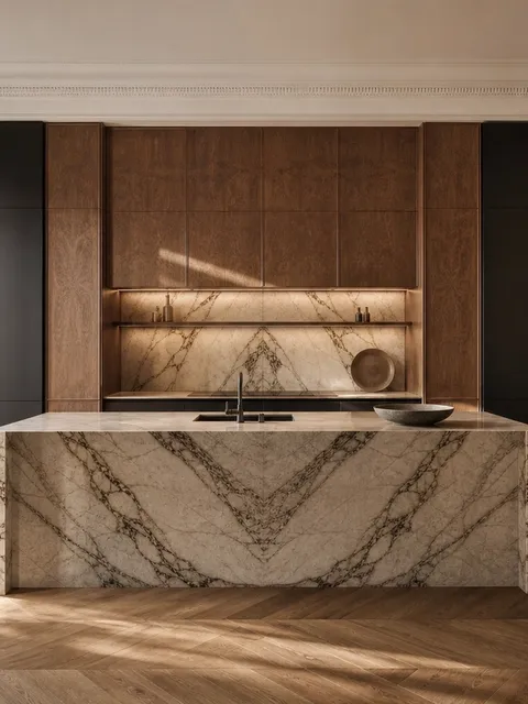 Suite de Cocina Meridian con Galería de Marco Sombra