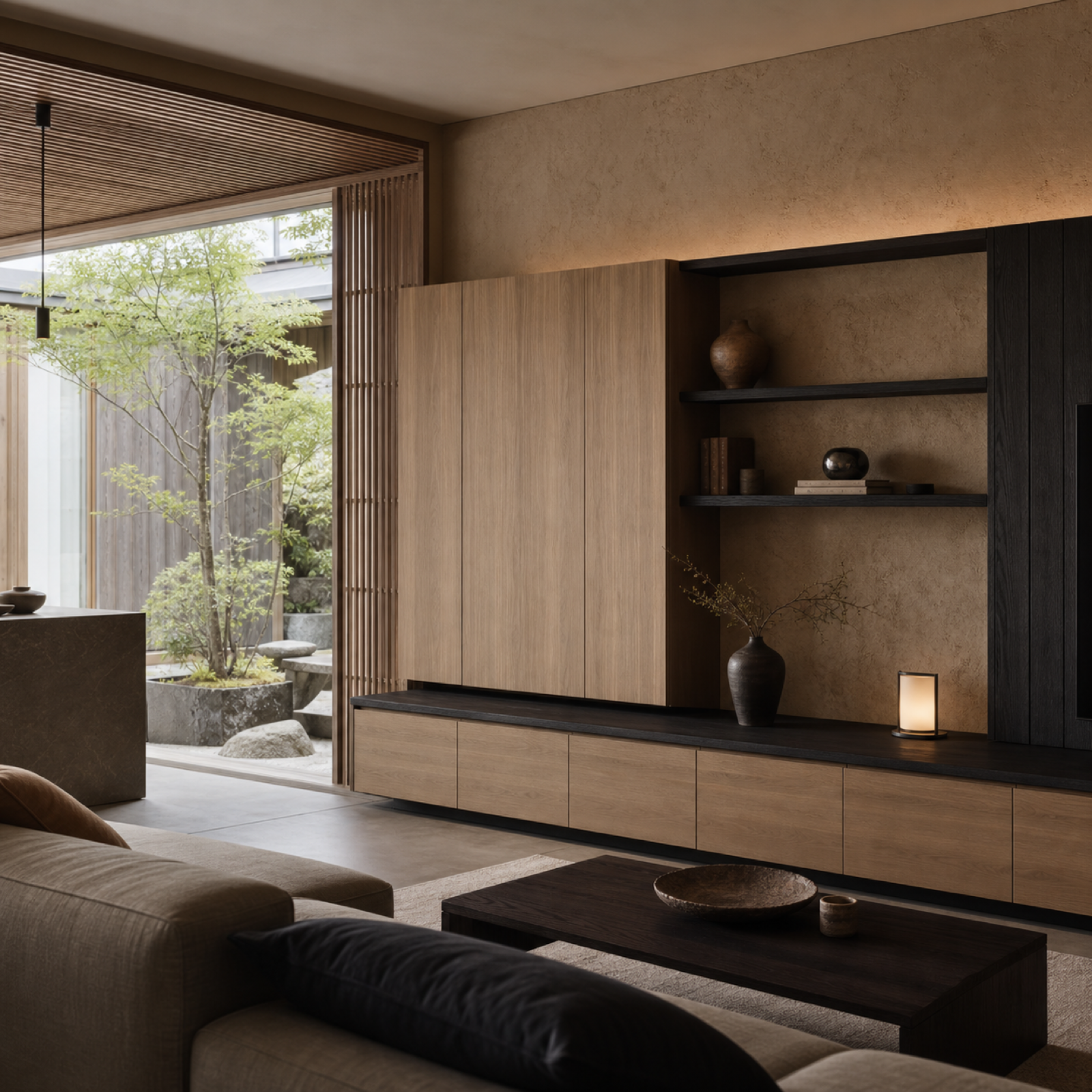 Fadior Silvan Living Room Suite with Quiet Console Horizon — lifestyle setting with natural light and residential styling