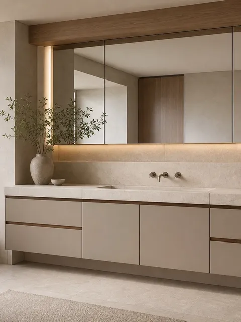 Suite de Tocador de Baño Voyage Bath con Alcoba de Lavabo Pearl Reed Wash