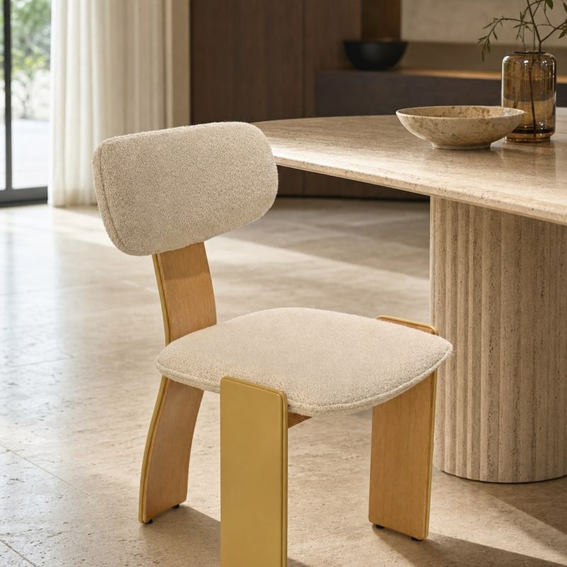Dining Chair (Fabric) styled in a FADIOR HOME interior setting