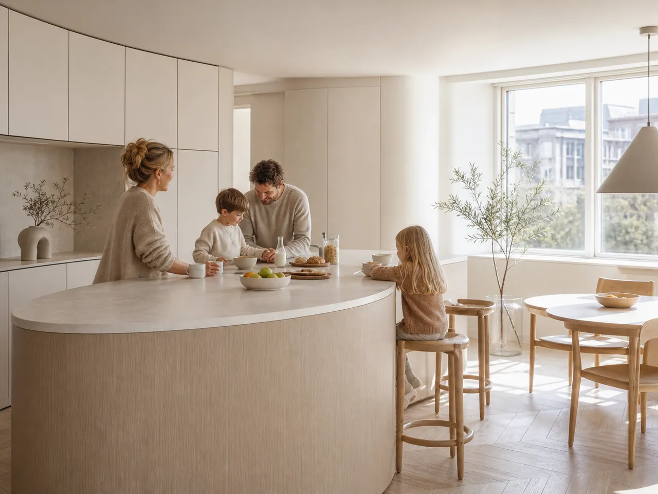 Diseño de cocina de Zaha Hadid — editorial de Fadior sobre mobiliario en acero inoxidable 304