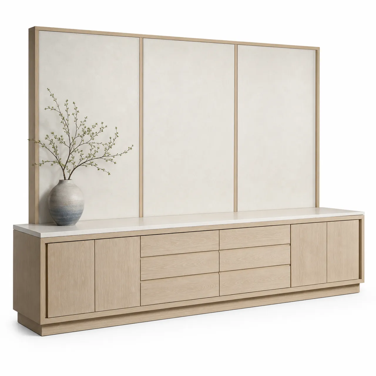 Suite de sala Patina con credenza de medios Courtyard vista principal