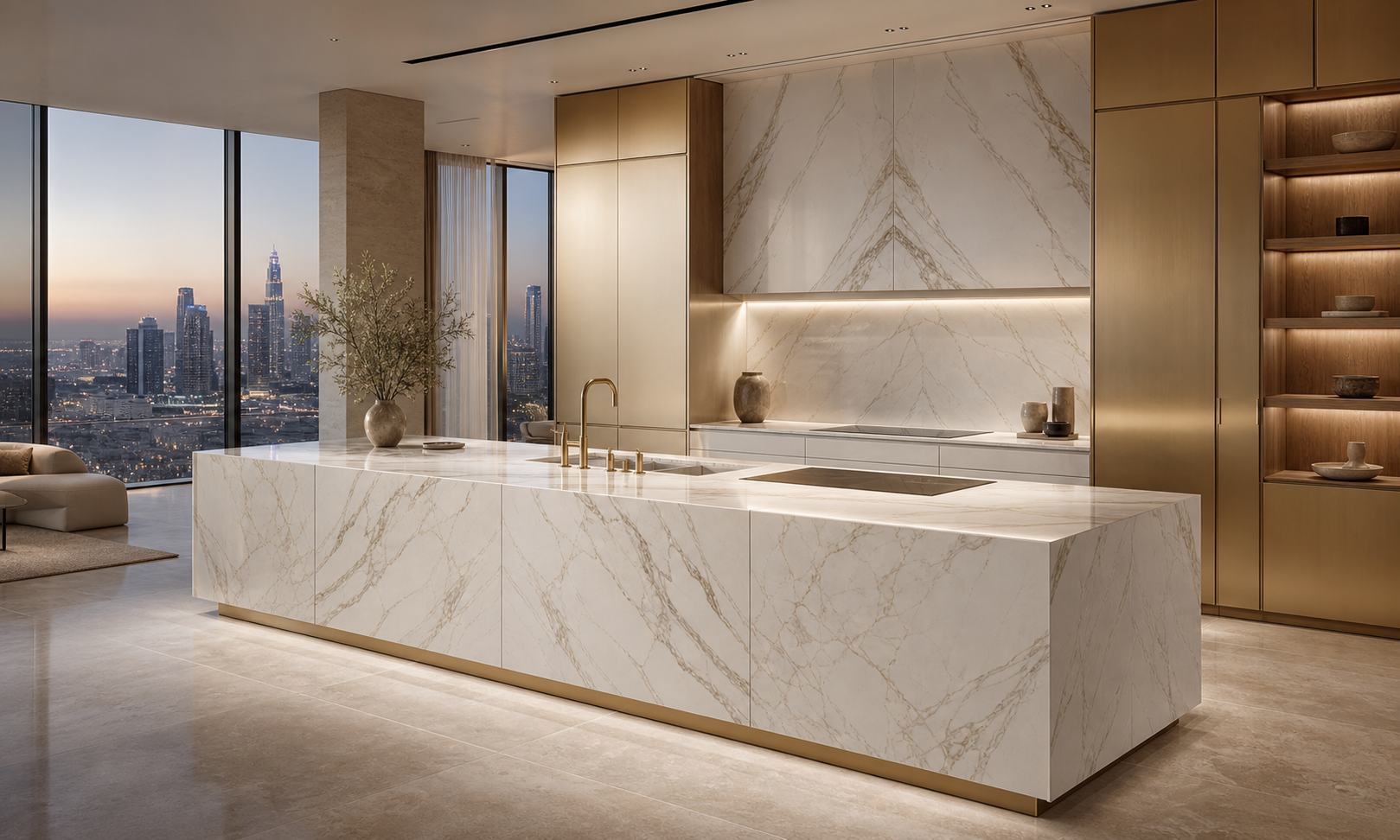 Fadior Riviera Kitchen Suite with Thermal Prep Waterline — interior room context showing cabinet integration