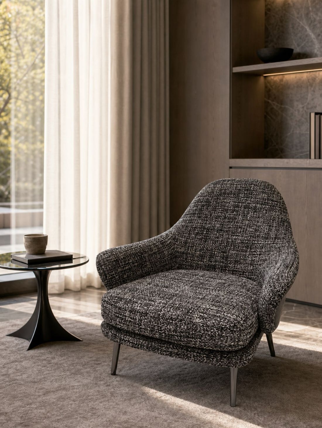 Lounge Chair styled in a FADIOR HOME interior setting