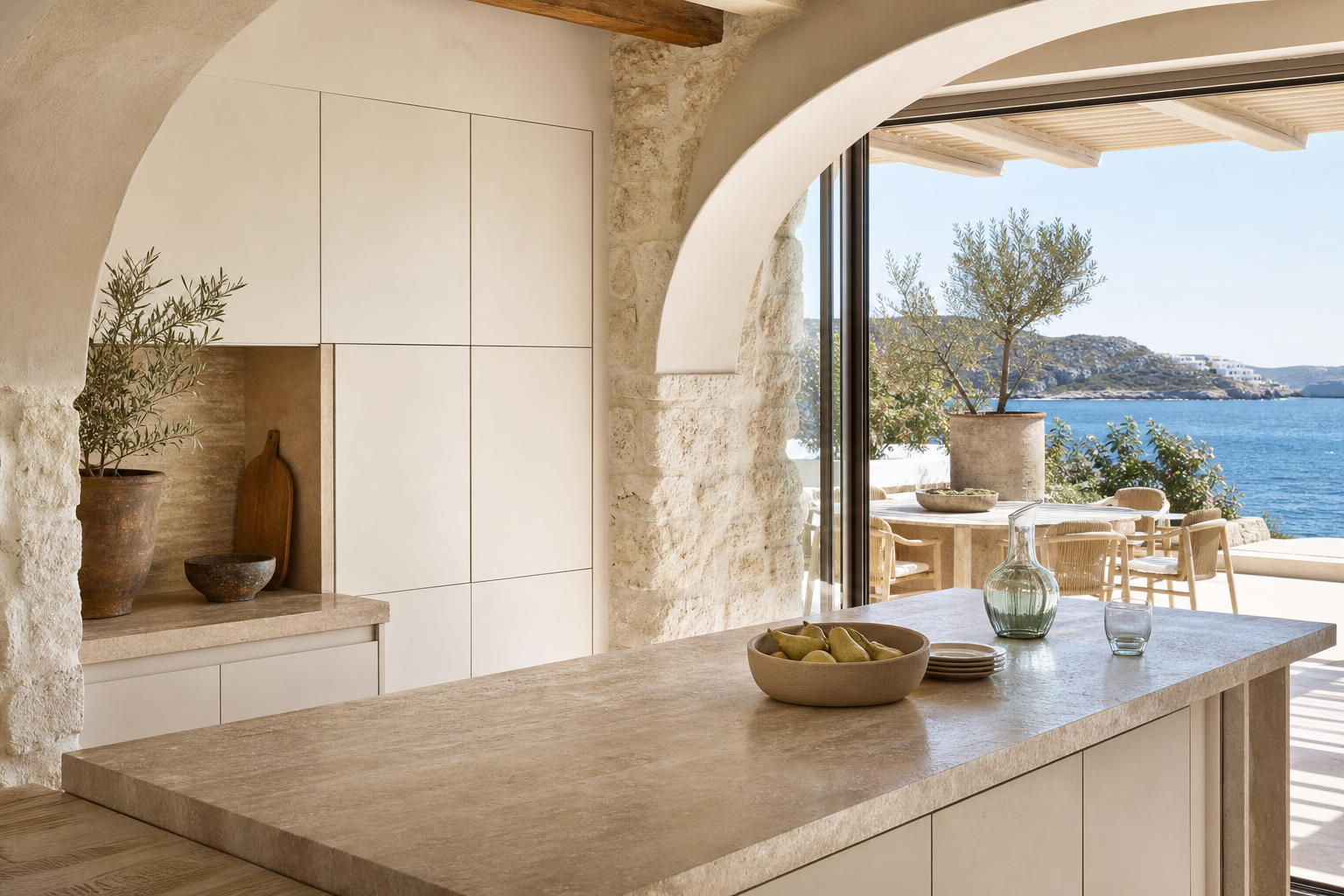 Fadior Atelier Kitchen Suite with Worktop Bridge Prep Niche — lifestyle setting with natural light and residential styling