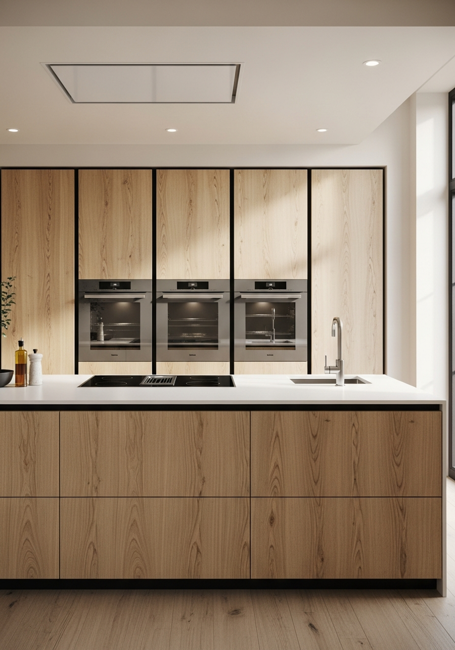 Fadior Abyss Kitchen Suite — 304 stainless steel kitchen system, front view