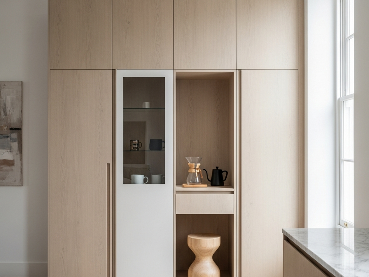 Fadior Brera Wardrobe Suite — 304 stainless steel wardrobe system, front view