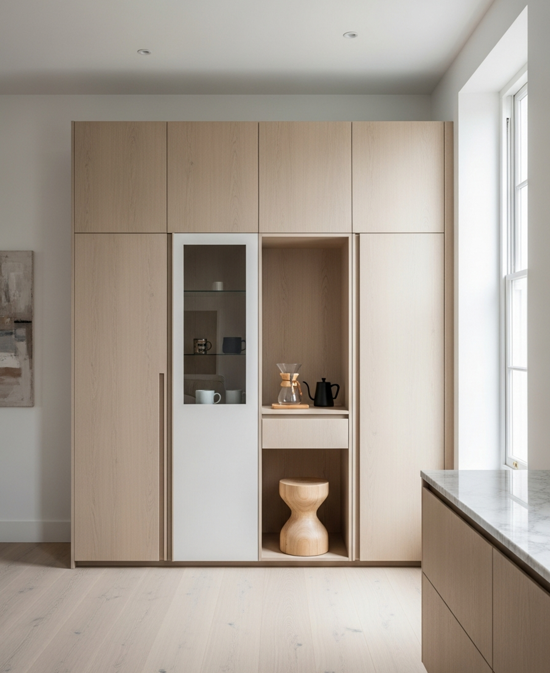 Fadior Brera Wardrobe Suite — 304 stainless steel wardrobe system, front view