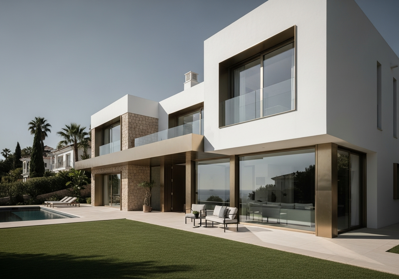 Fadior Marbella Coastal Villa — architectural exterior and landscape context