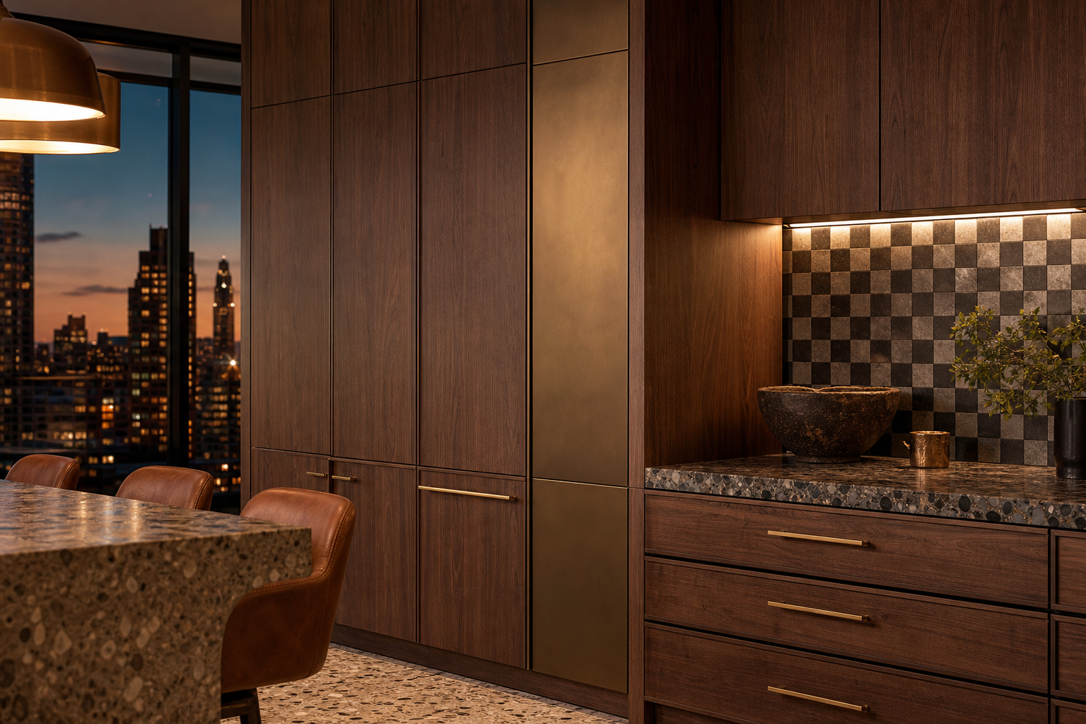 Fadior Continuum Kitchen Suite with Grohe Hygienic Prep Spine — close-up of stainless steel finish and hardware detail