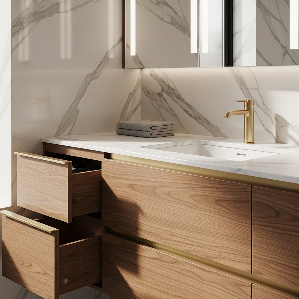 Mueble de Baño de Acero Inoxidable: Guía de Especificaciones Impermeables imagen 1