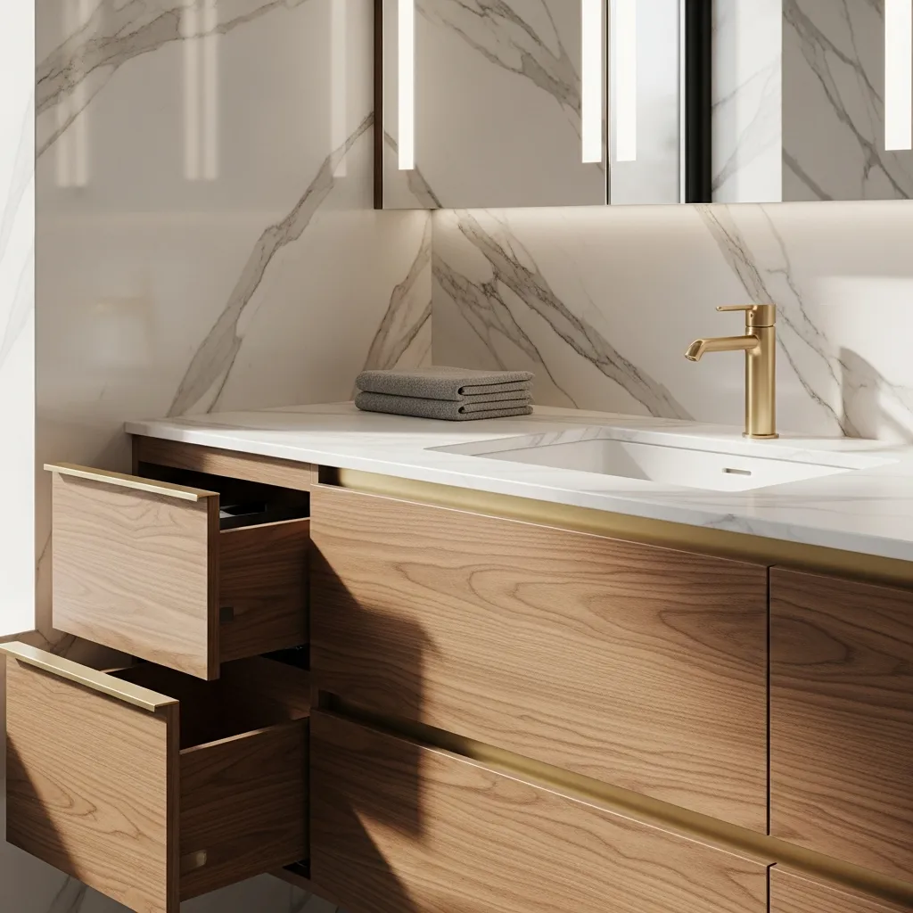 Mueble de Baño de Acero Inoxidable: Guía de Especificaciones Impermeables imagen 1