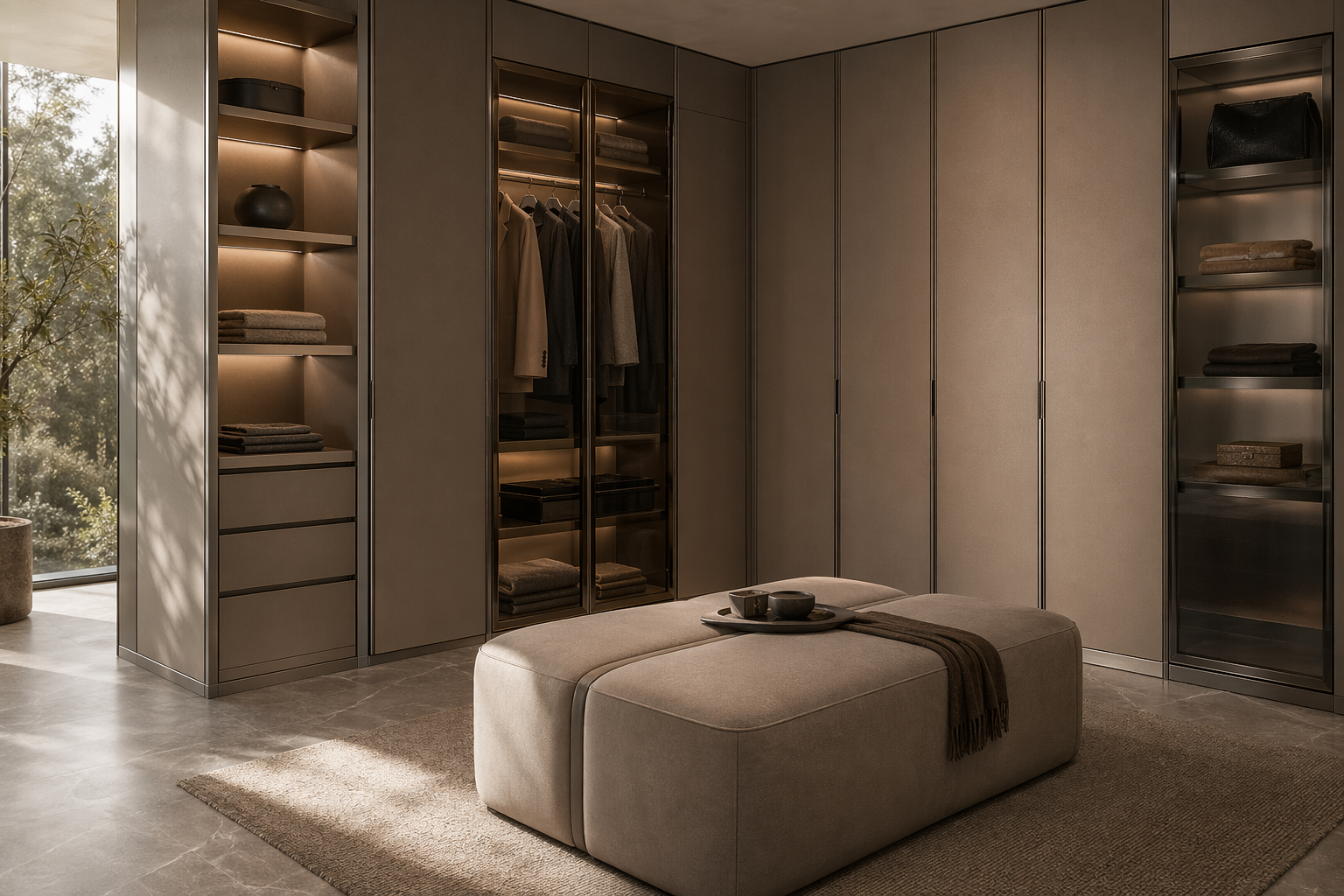Fadior Brera Wardrobe Suite — lifestyle setting with natural light and residential styling
