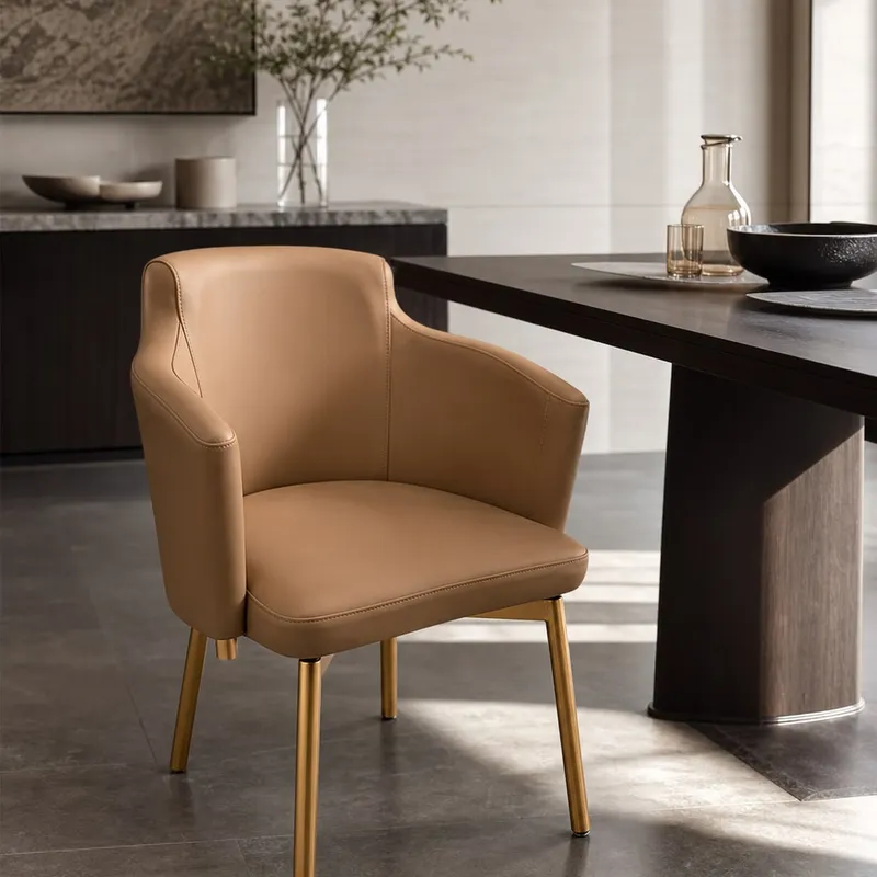 Gunmetal Stainless Steel Dining Chair