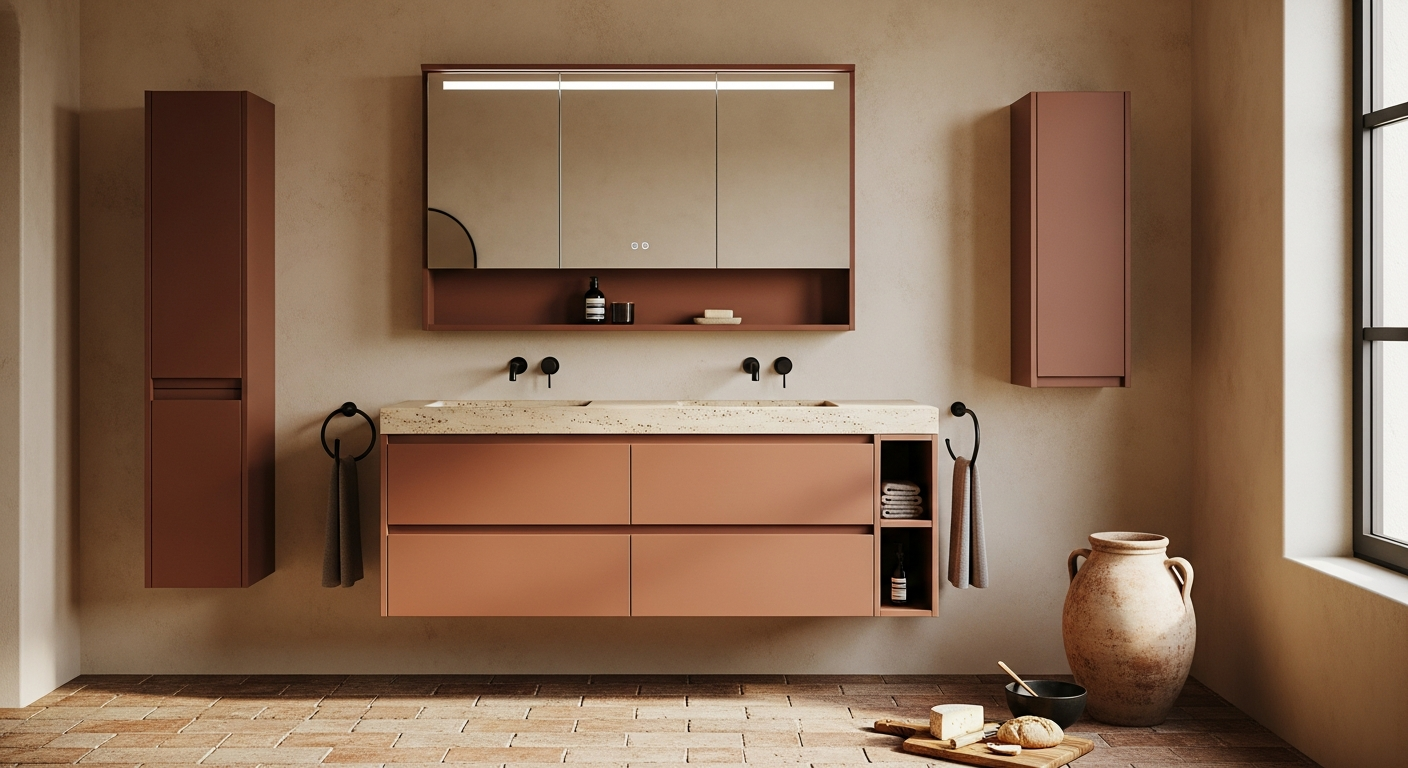 Fadior Acqua Bath and Vanity Suite — lifestyle setting with natural light and residential styling