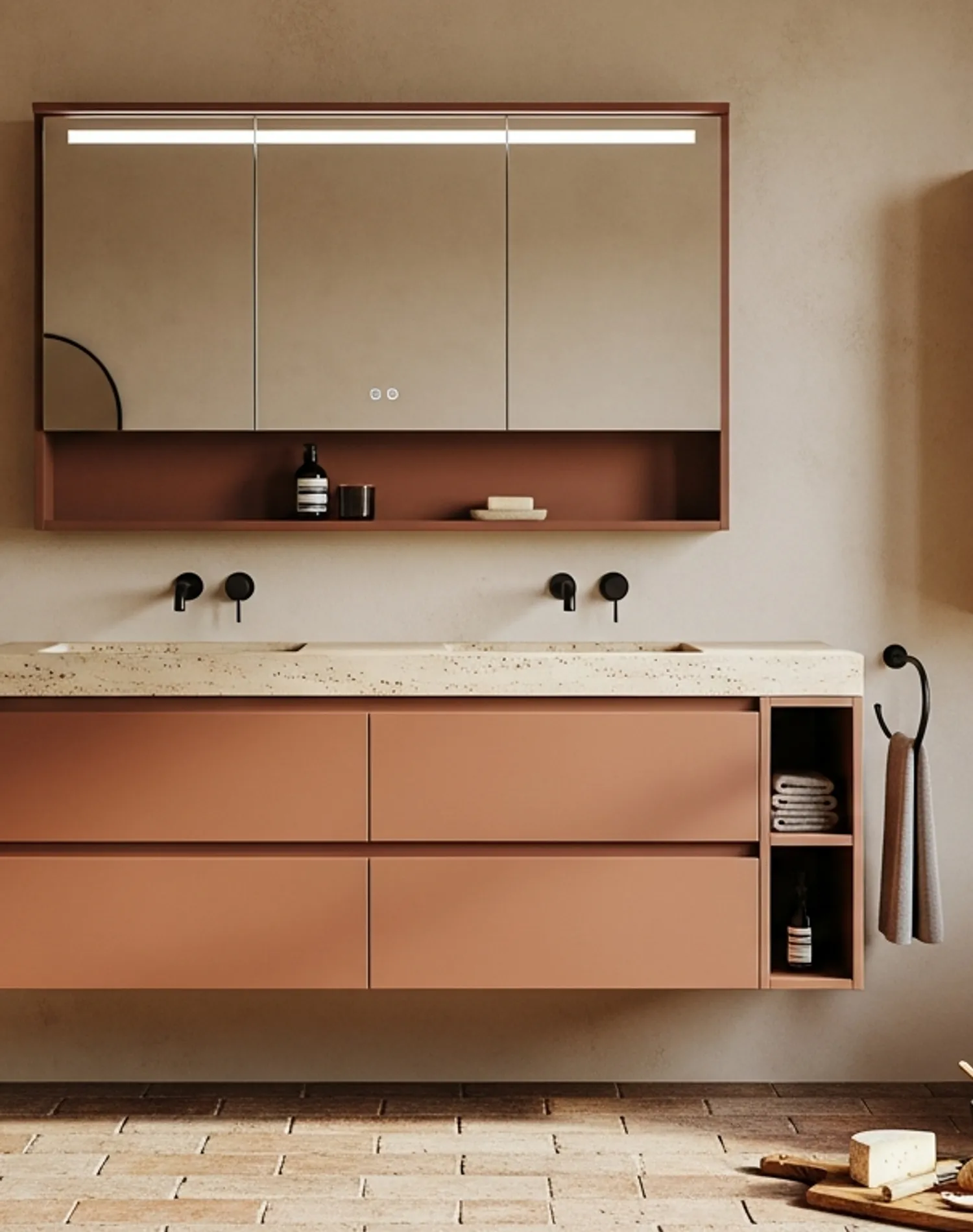 Suite de Baño y Tocador Acqua estudio de adaptación