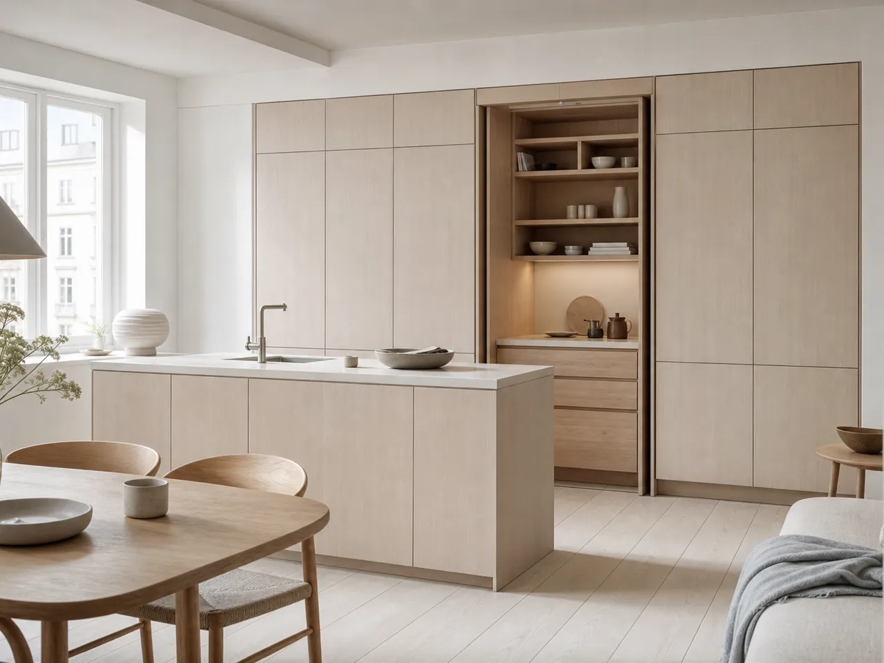 Diseño de cocina oculta: almacenamiento oculto sin perder funcionalidad — editorial de Fadior sobre mobiliario en acero inoxidable 304