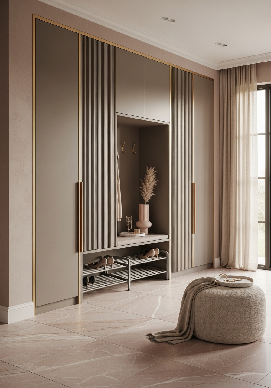 Fadior Archetype Entryway Cabinet — interior room context showing cabinet integration