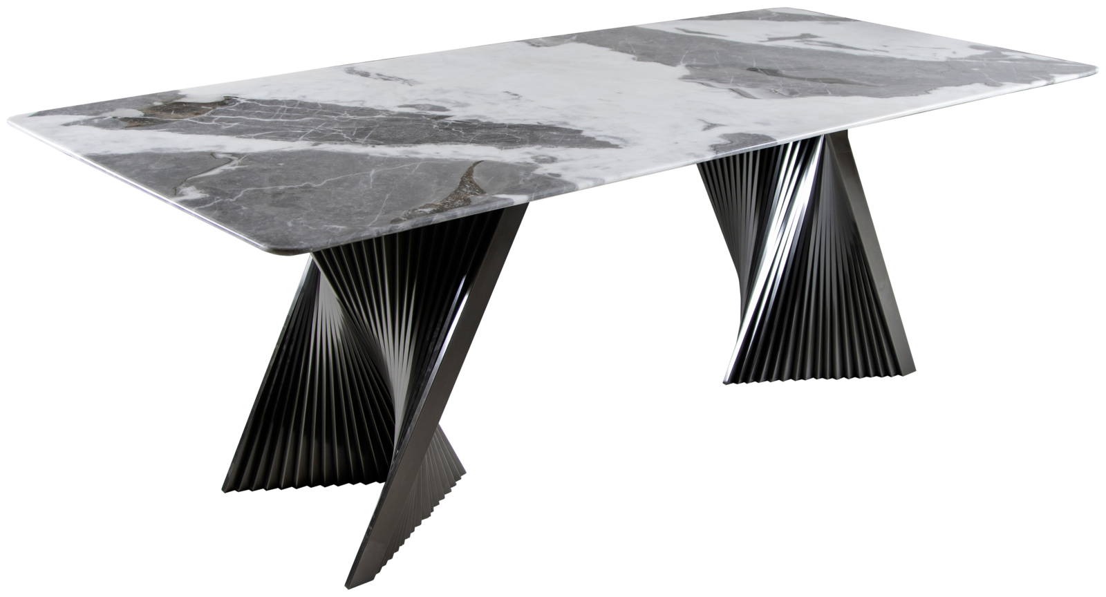 Mesa de comedor de mármol 2600 × 1100 × 750H vista del producto