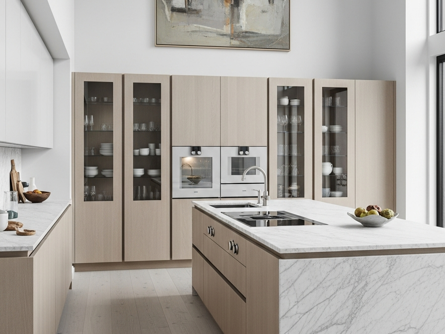 Fadior Abyss Kitchen Suite — 304 stainless steel kitchen system, front view
