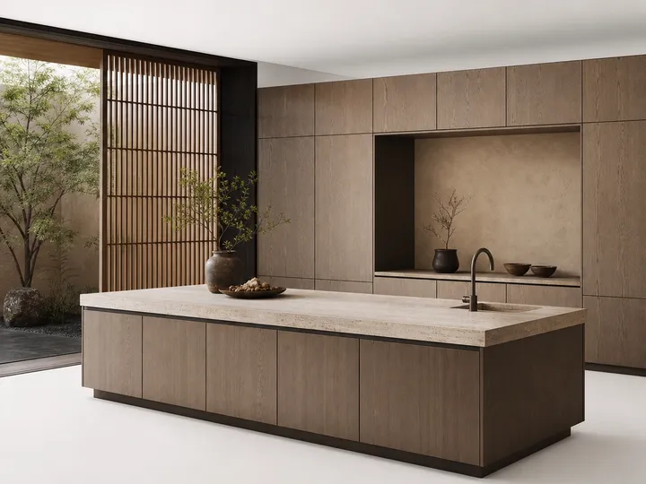Fadior Forge Kitchen Suite with Stone Vein Prep Gallery — 304 stainless steel kitchen system, front view