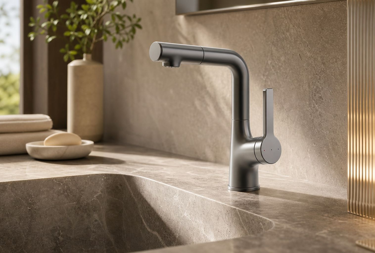 Basin styled in a FADIOR HOME interior setting