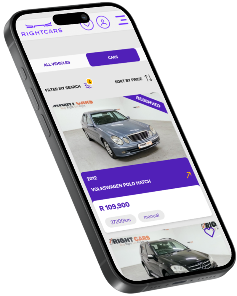 Right Cars before the new site launched