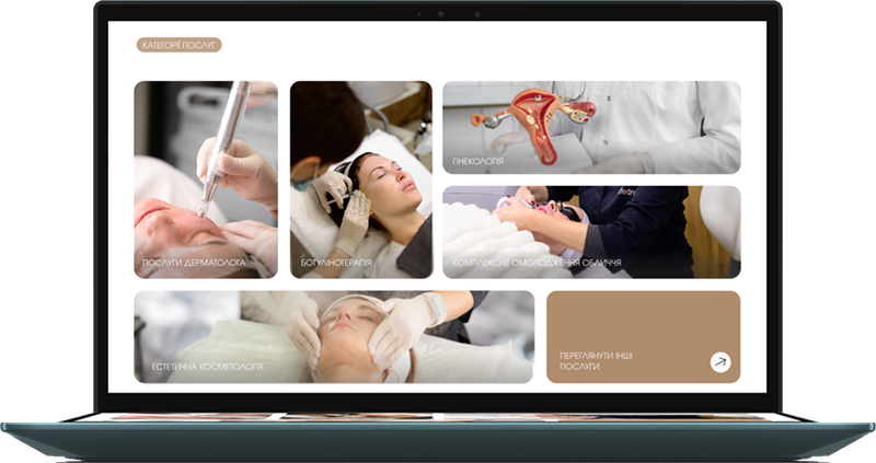 Efedra Clinic website on desktop