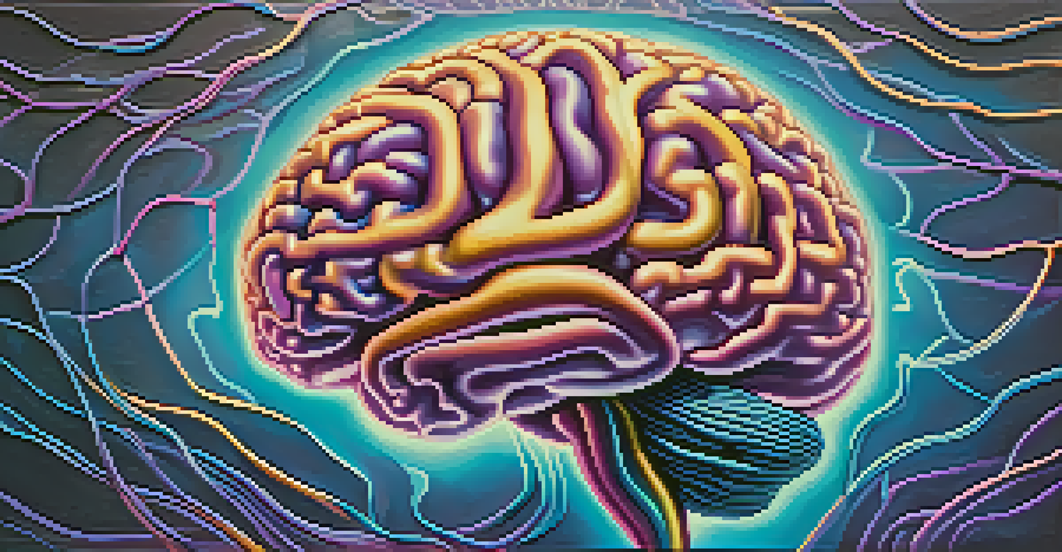 An artistic depiction of a brain with glowing neural connections, conveying the concept of neuroplasticity and transformation.