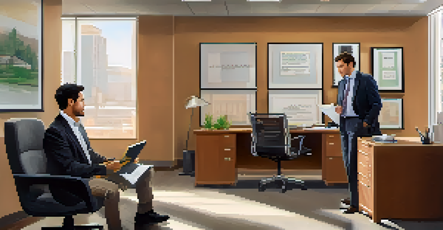 An employee and manager having a supportive conversation in an inviting office, discussing workplace accommodations.