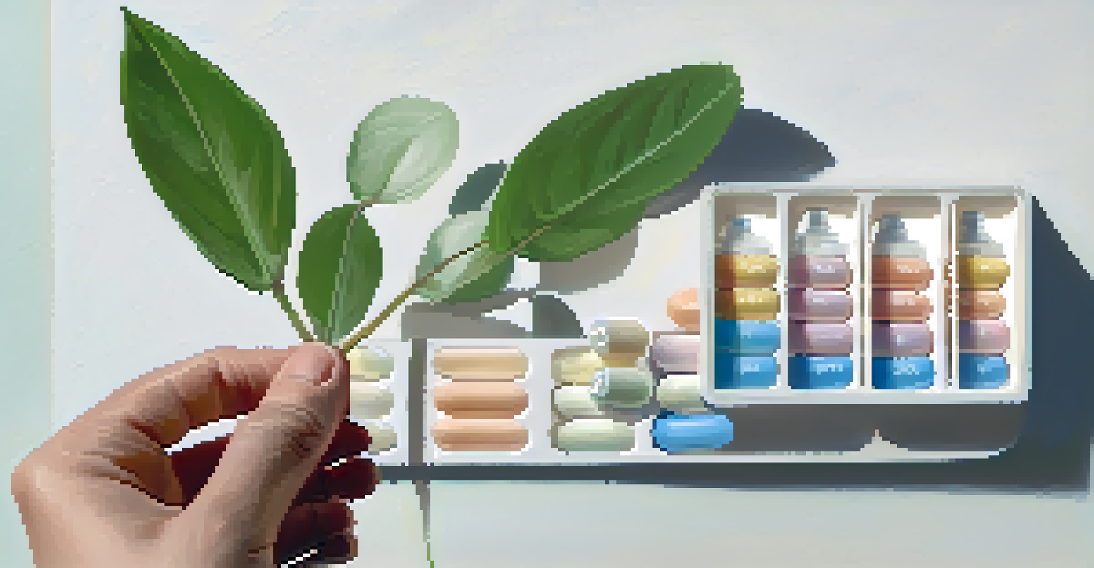 A hand holding a pill organizer filled with medications, symbolizing the commitment to recovery and adherence to treatment.