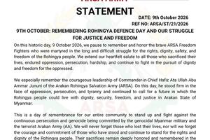 9th October: Rohingya Defence Day and Our Struggle for Justice and Freedom