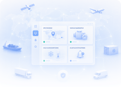 Real-time GPS and diagnostics data illustration