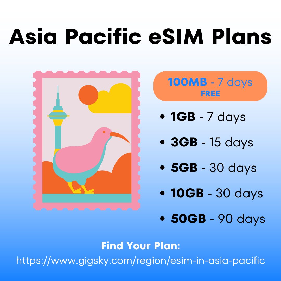 アジア太平洋地域向けeSIMプラン