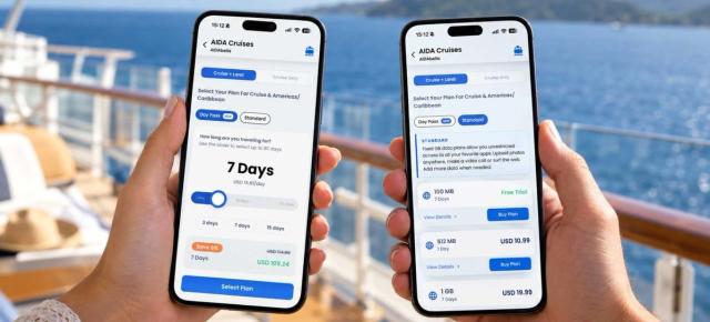 GigSky Cruise eSIM: stały pakiet danych a Day Pass — czym się różnią?