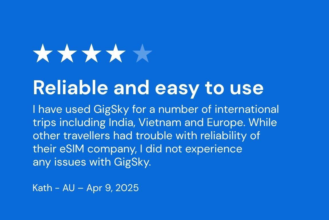 eSIM GigSky Europe : votre forfait de données unique pour 41 pays