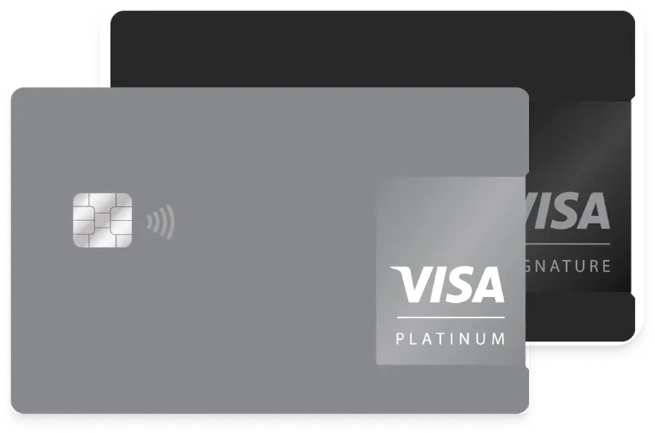 Visa Signature and Visa Platinum cards