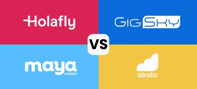 Comparativa de planes eSIM con datos ilimitados: Holafly, GigSky, Airalo y Maya