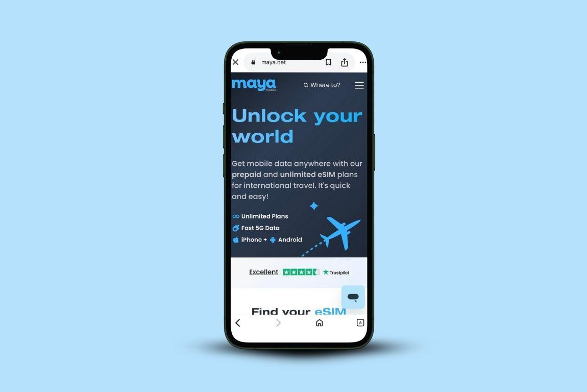 Comparación de planes eSIM con datos ilimitados: Holafly, GigSky, Airalo y Maya