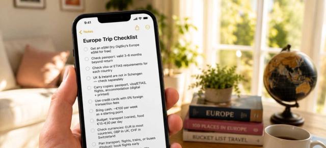 Liste de préparation pour un voyage en Europe : tout ce qu’il faut faire avant de partir