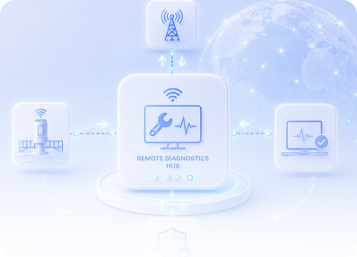 Remote diagnostics illustration