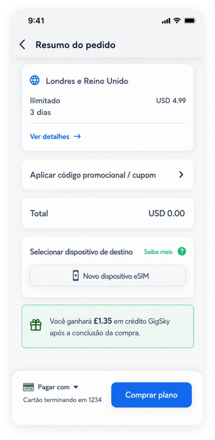 Checkout complimentary Visa plan