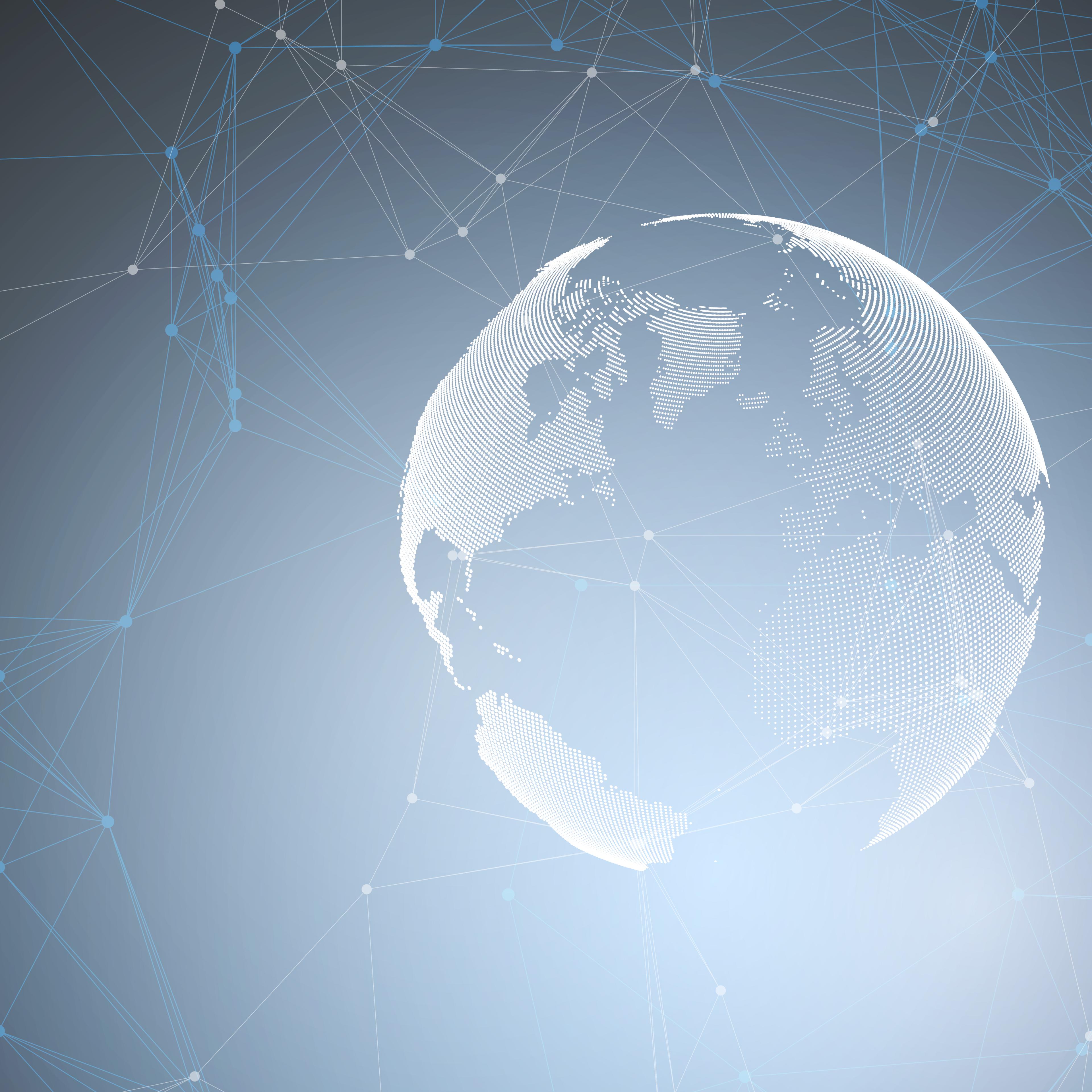 Abstract network background