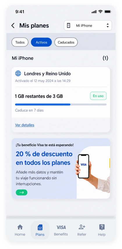 Install eSIM and travel