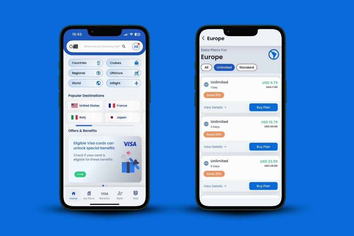 Comparación de planes eSIM con datos ilimitados: Holafly, GigSky, Airalo y Maya